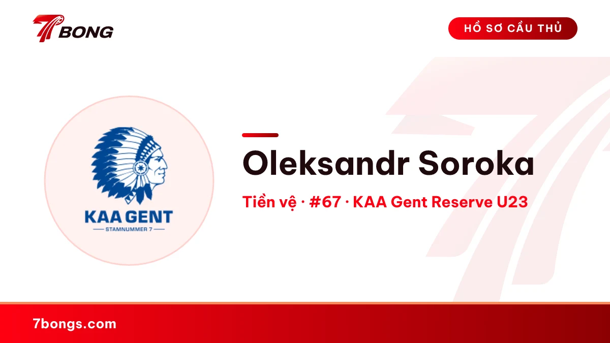 Oleksandr Soroka — KAA Gent Reserve U23