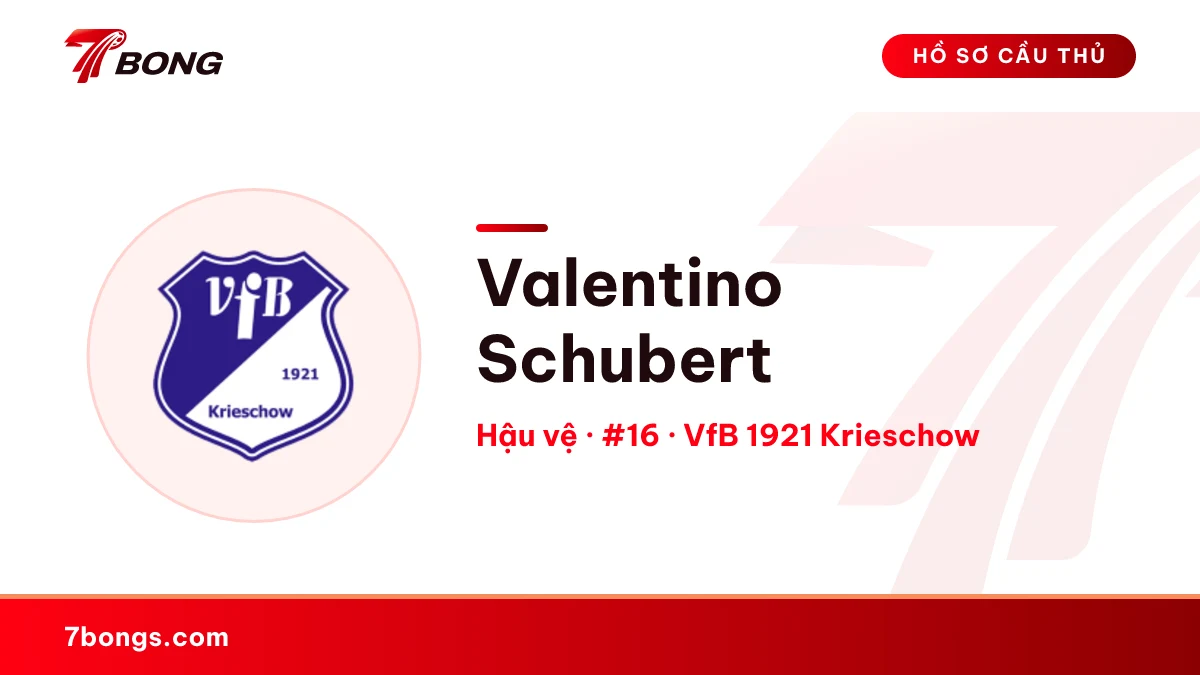 Valentino Schubert — VfB 1921 Krieschow