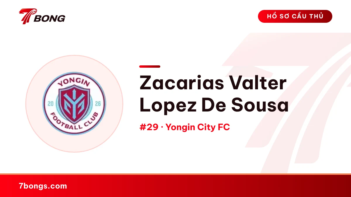 Zacarias Valter Lopez De Sousa — Yongin City FC