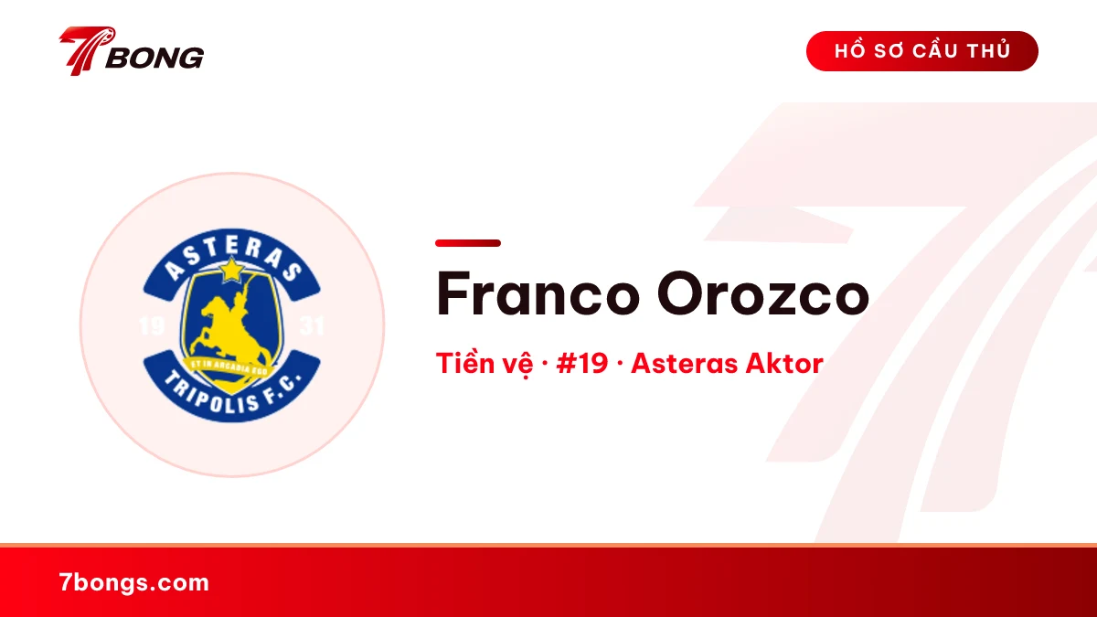 Franco Orozco — Asteras Aktor