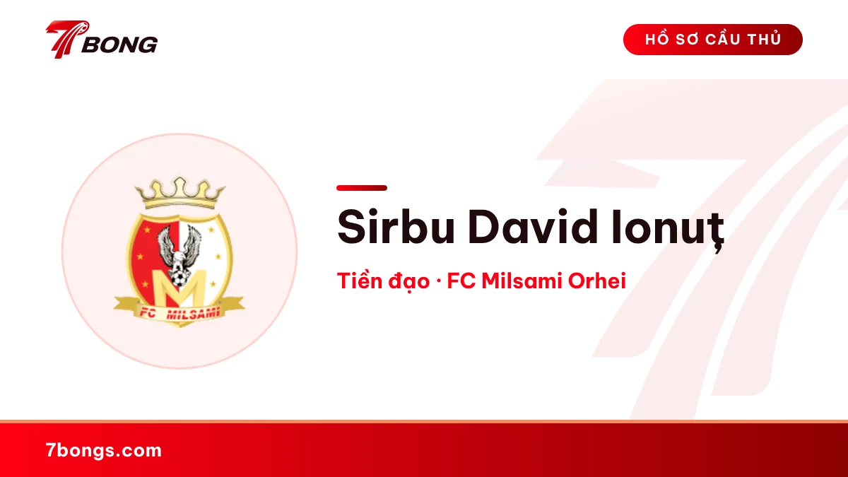 Sirbu David Ionuț — FC Milsami Orhei