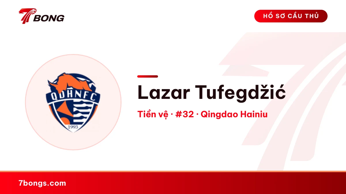 Lazar Tufegdžić — Qingdao Hainiu