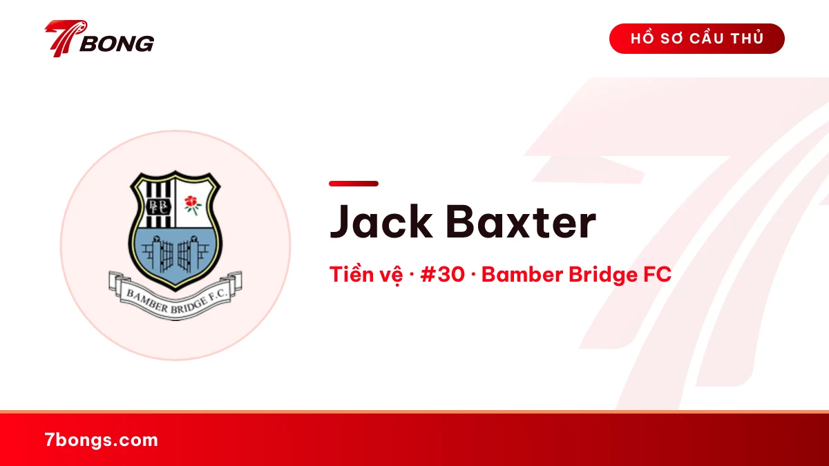 Jack Baxter — Bamber Bridge FC