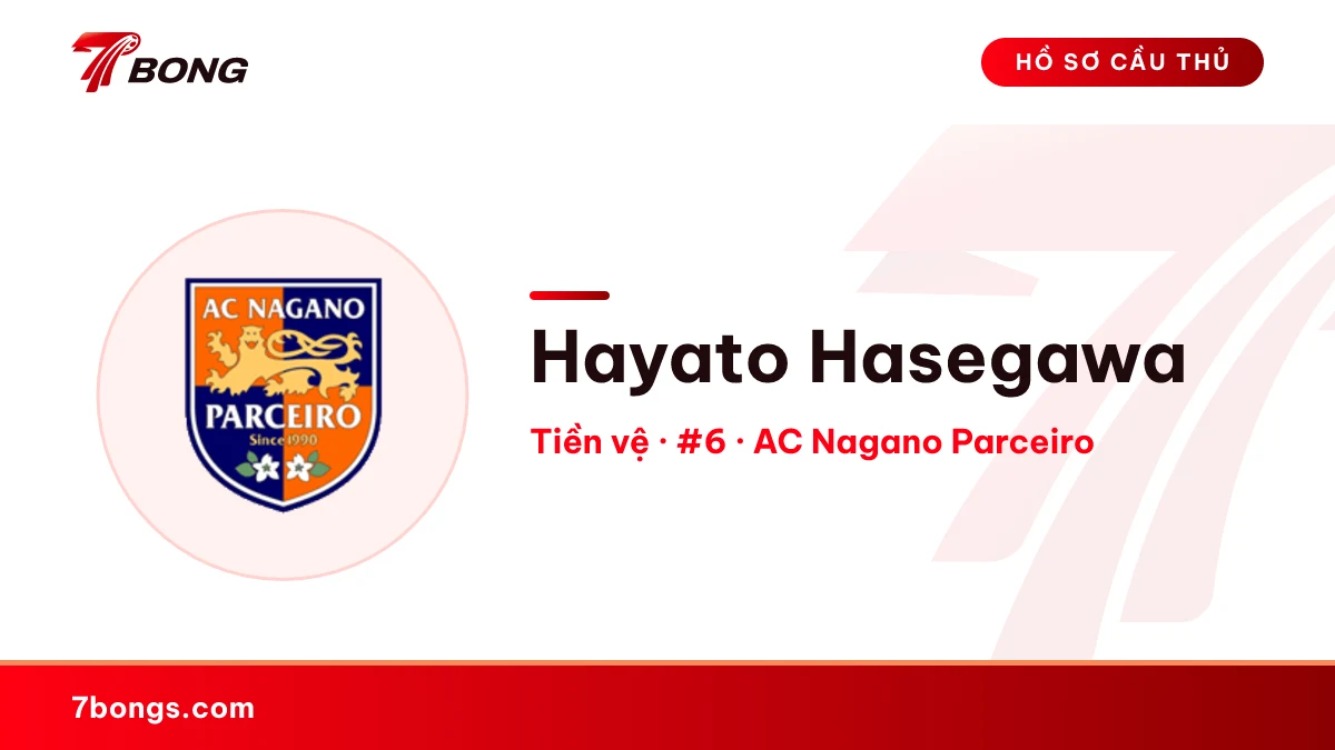 Hayato Hasegawa — AC Nagano Parceiro