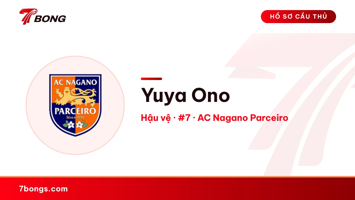 Yuya Ono — AC Nagano Parceiro