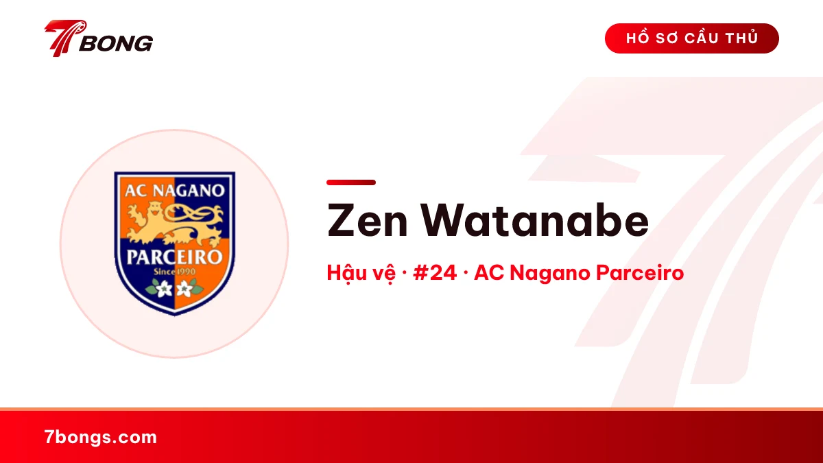 Zen Watanabe — AC Nagano Parceiro