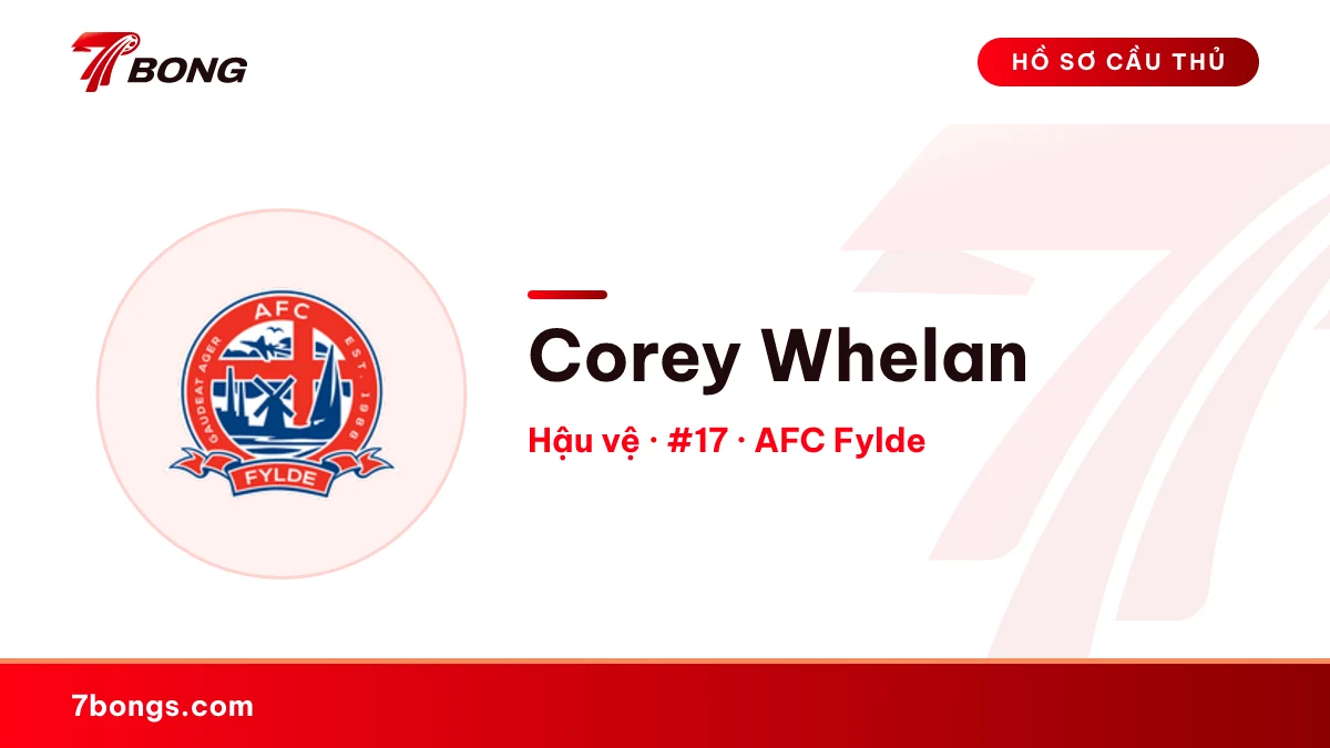 Corey Whelan — AFC Fylde