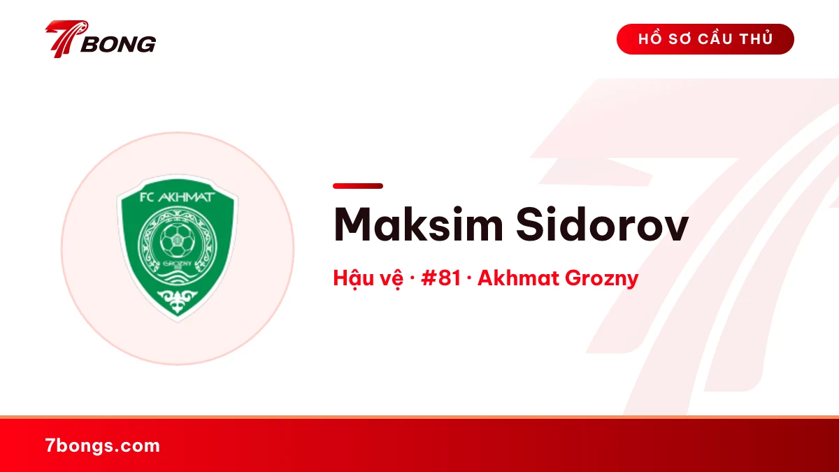 Maksim Sidorov — Akhmat Grozny