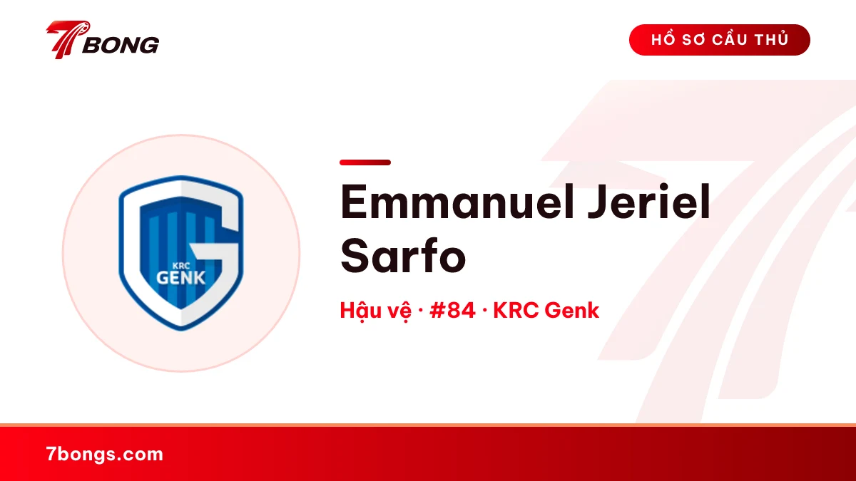 Emmanuel Jeriel Sarfo — KRC Genk