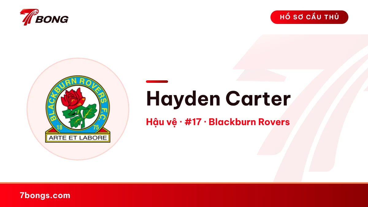Hayden Carter — Blackburn Rovers