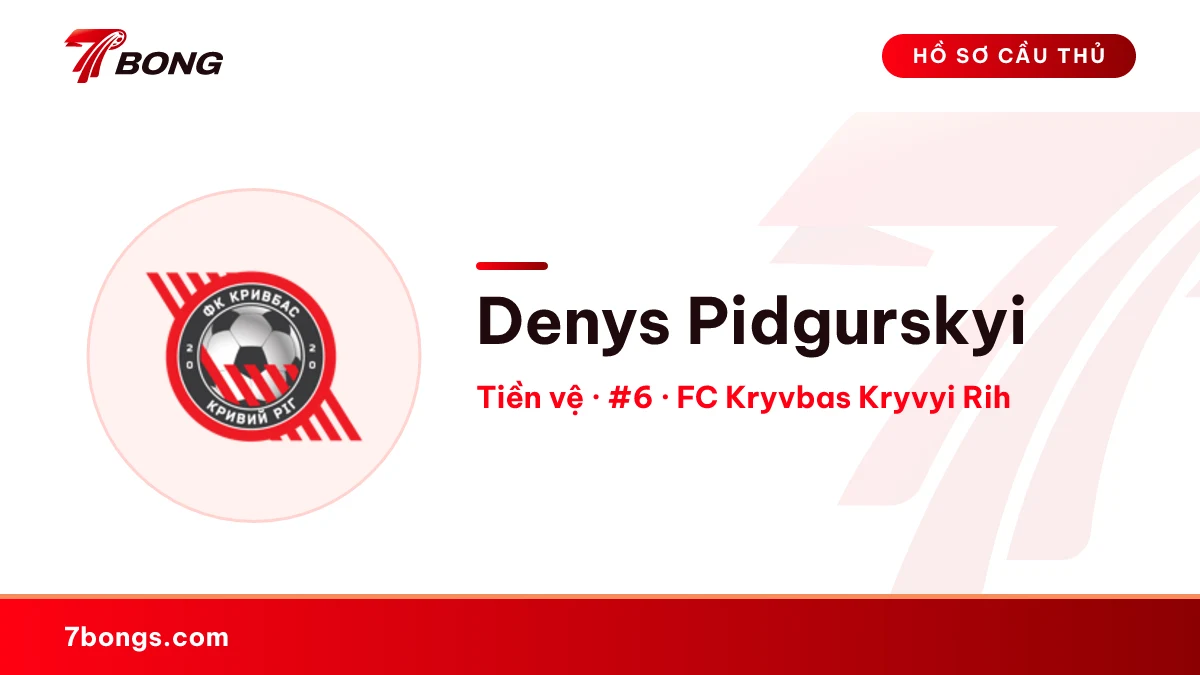 Denys Pidgurskyi — FC Kryvbas Kryvyi Rih