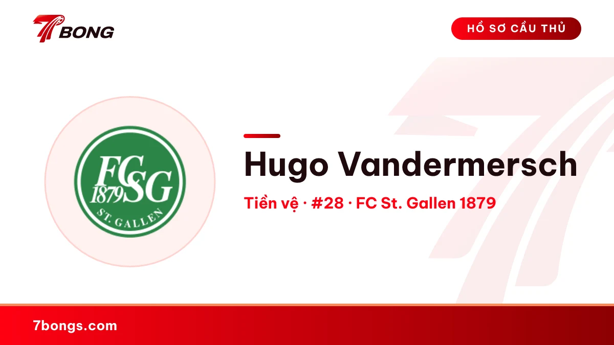 Hugo Vandermersch — FC St. Gallen 1879