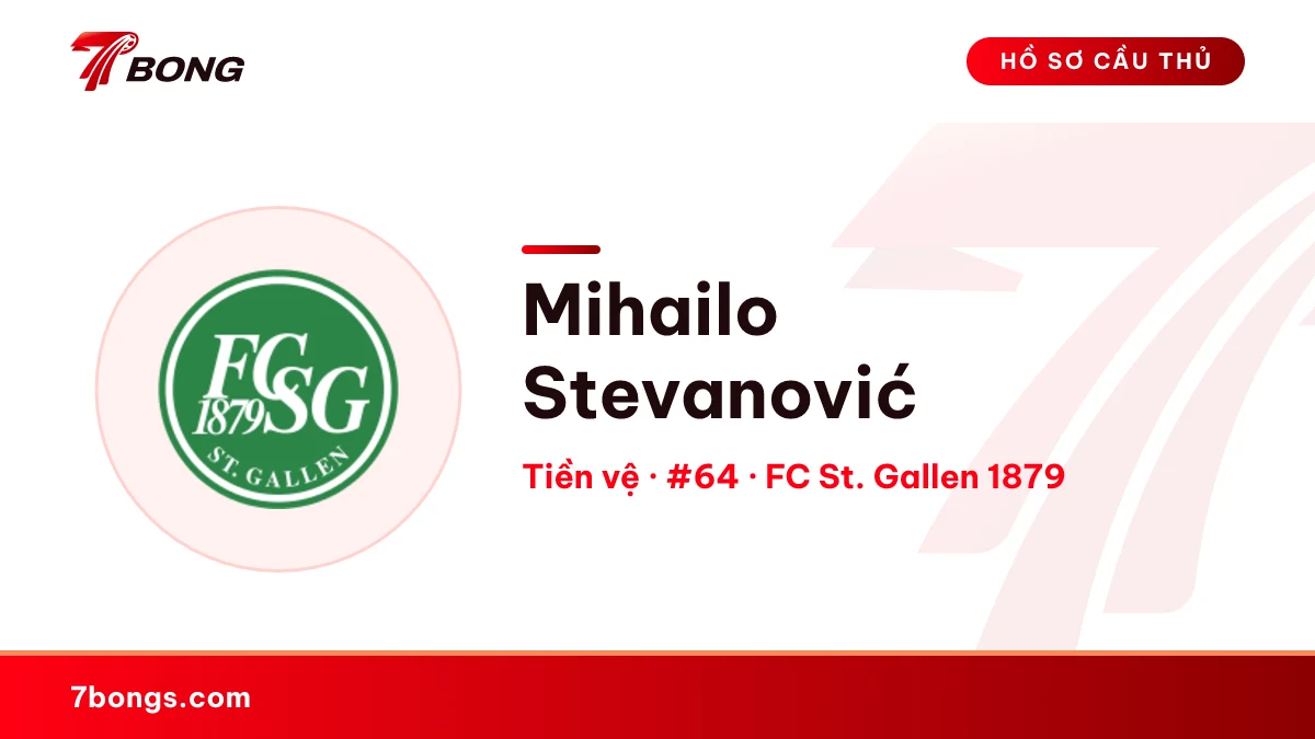 Mihailo Stevanović — FC St. Gallen 1879