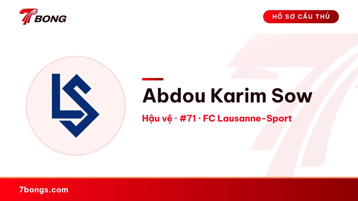 Abdou Karim Sow — FC Lausanne-Sport