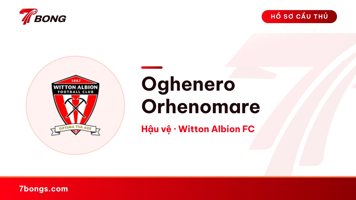 Oghenero Orhenomare — Witton Albion FC
