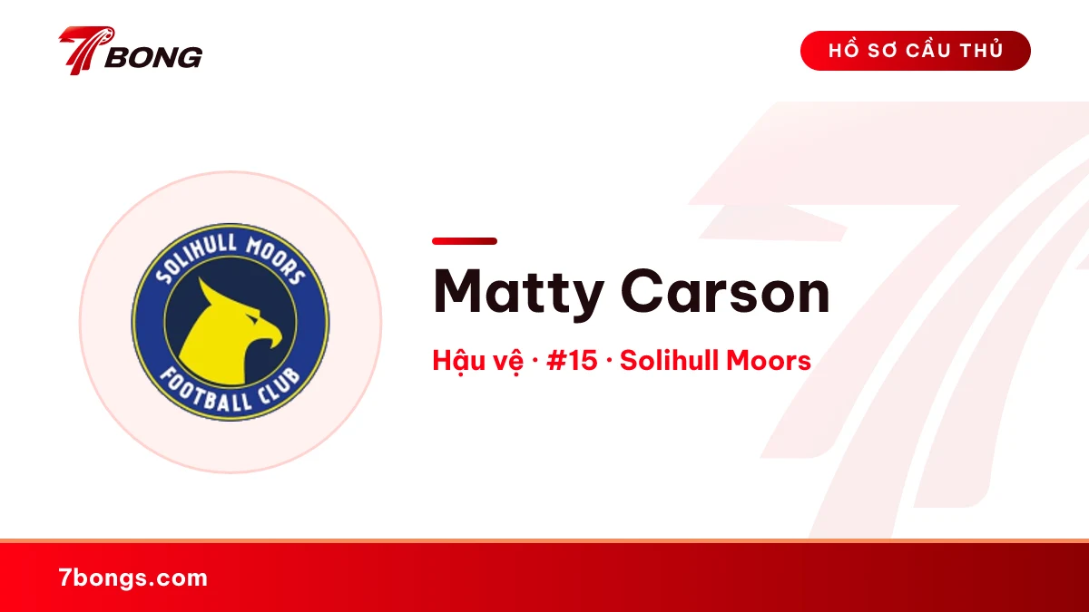 Matty Carson — Solihull Moors