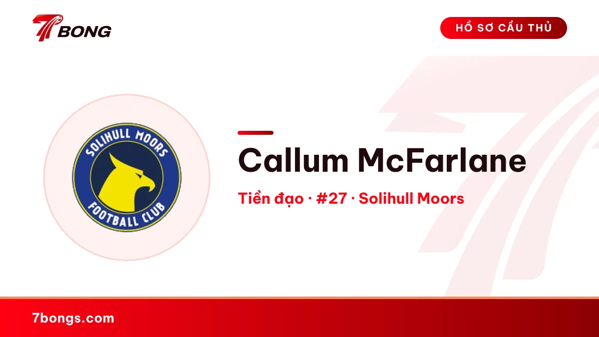 Callum McFarlane — Solihull Moors