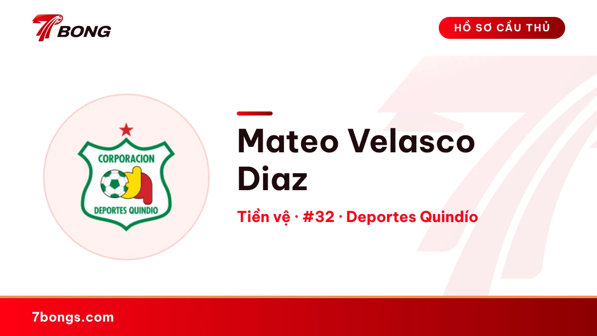 Mateo Velasco Diaz — Deportes Quindío
