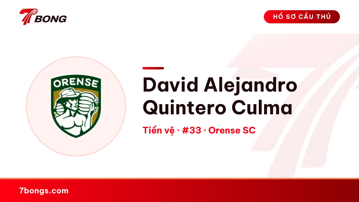 David Alejandro Quintero Culma — Orense SC