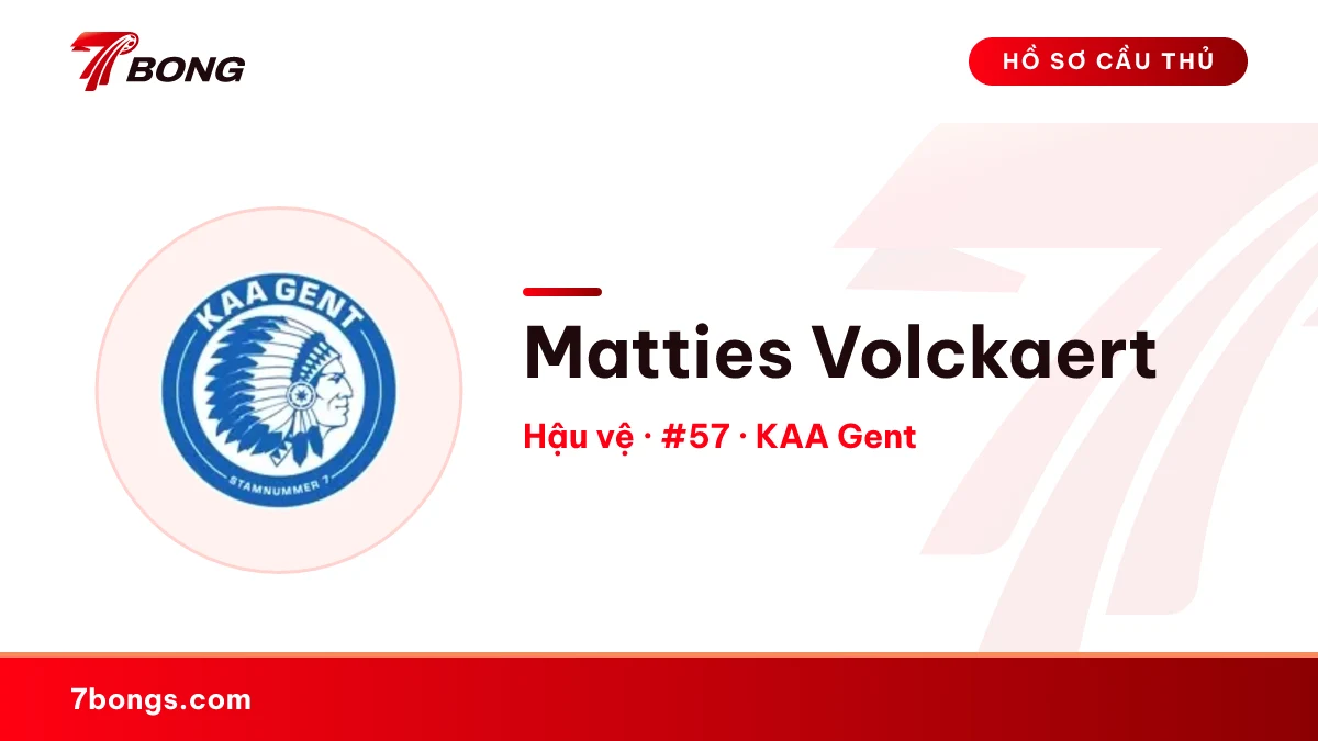 Matties Volckaert — KAA Gent