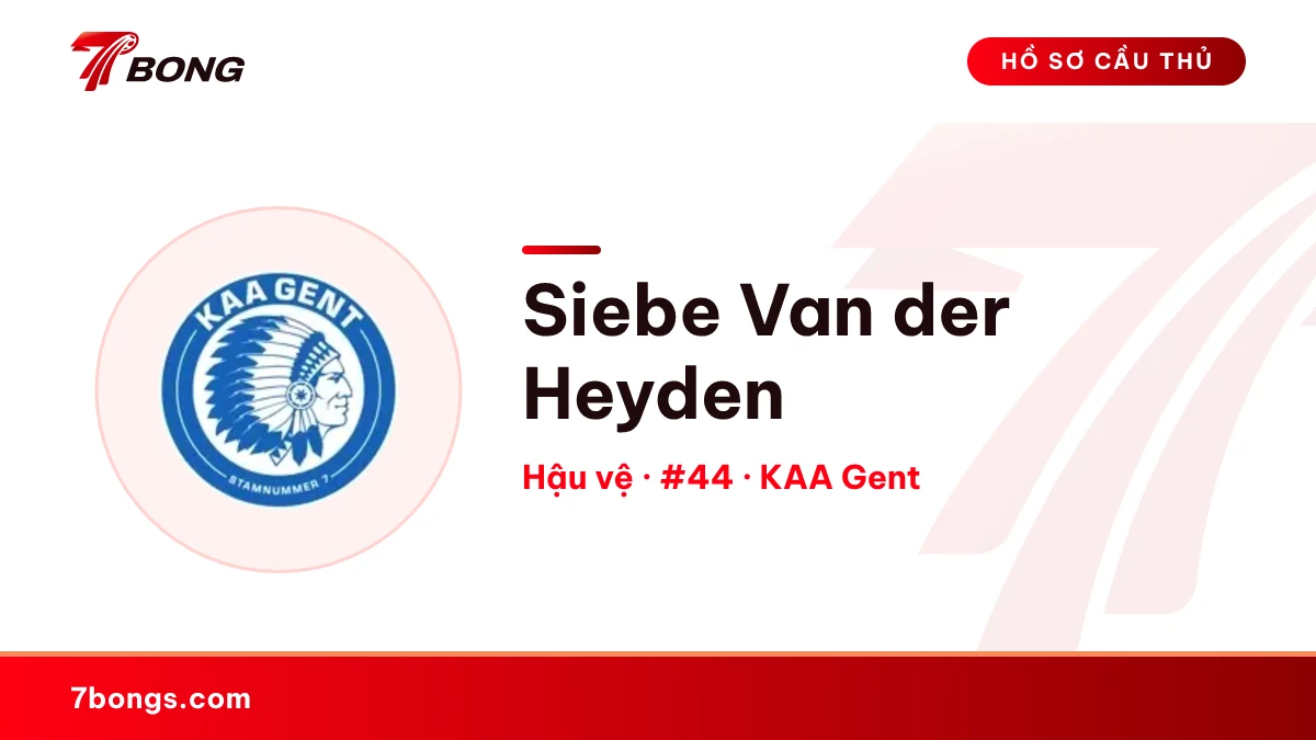 Siebe Van der Heyden — KAA Gent