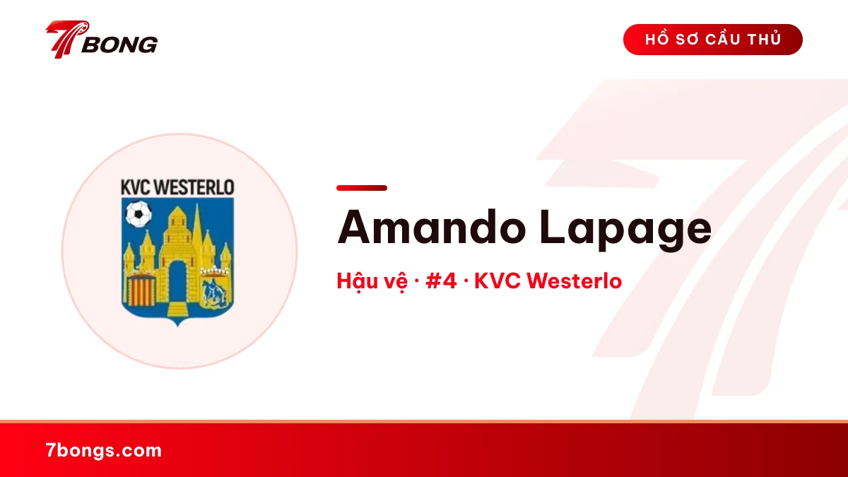 Amando Lapage — KVC Westerlo