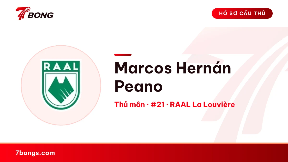 Marcos Hernán Peano — RAAL La Louvière