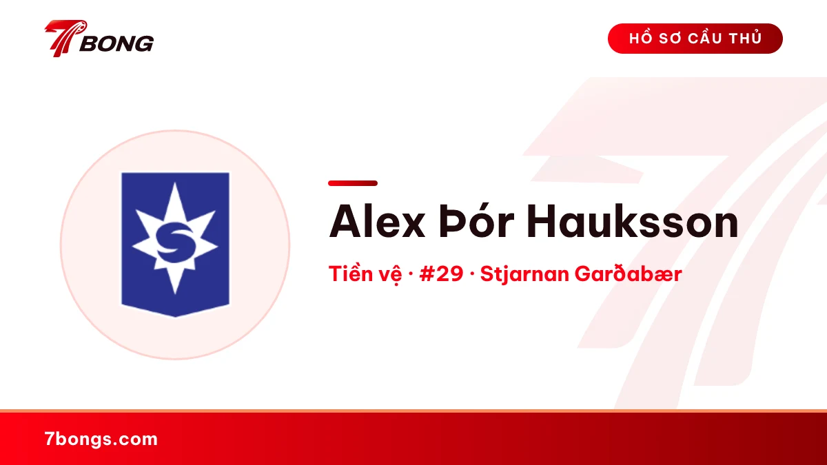 Alex Þór Hauksson — Stjarnan Garðabær
