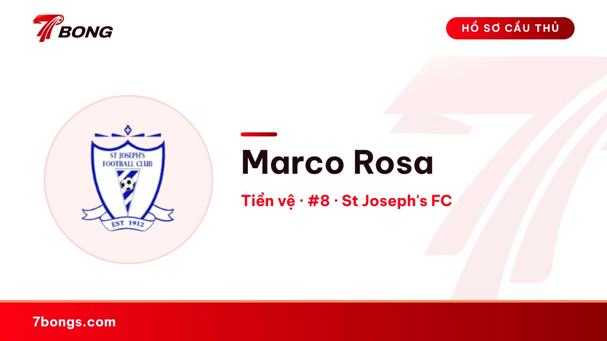 Marco Rosa — St Joseph's FC