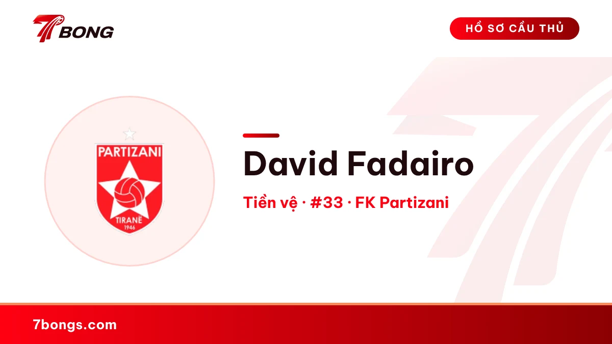 David Fadairo — FK Partizani