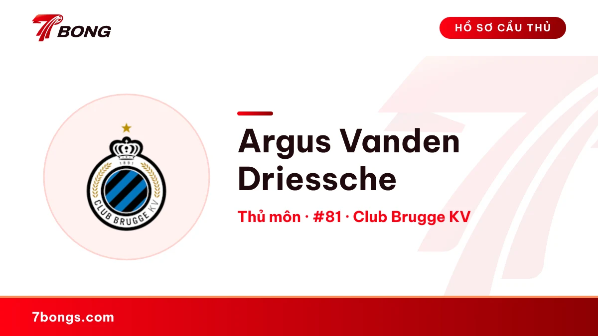 Argus Vanden Driessche — Club Brugge KV