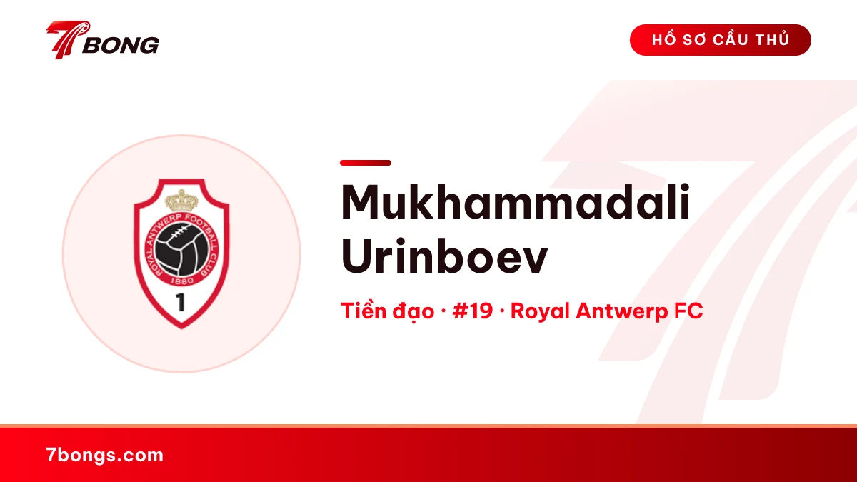 Mukhammadali Urinboev — Royal Antwerp FC