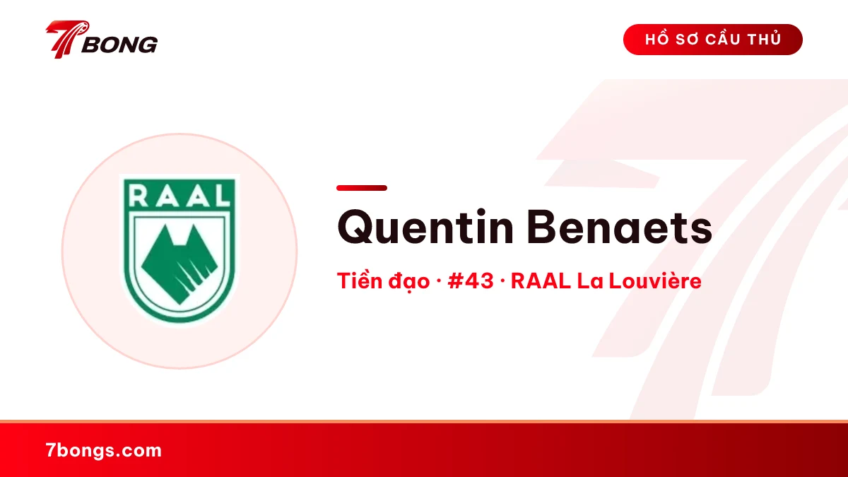 Quentin Benaets — RAAL La Louvière