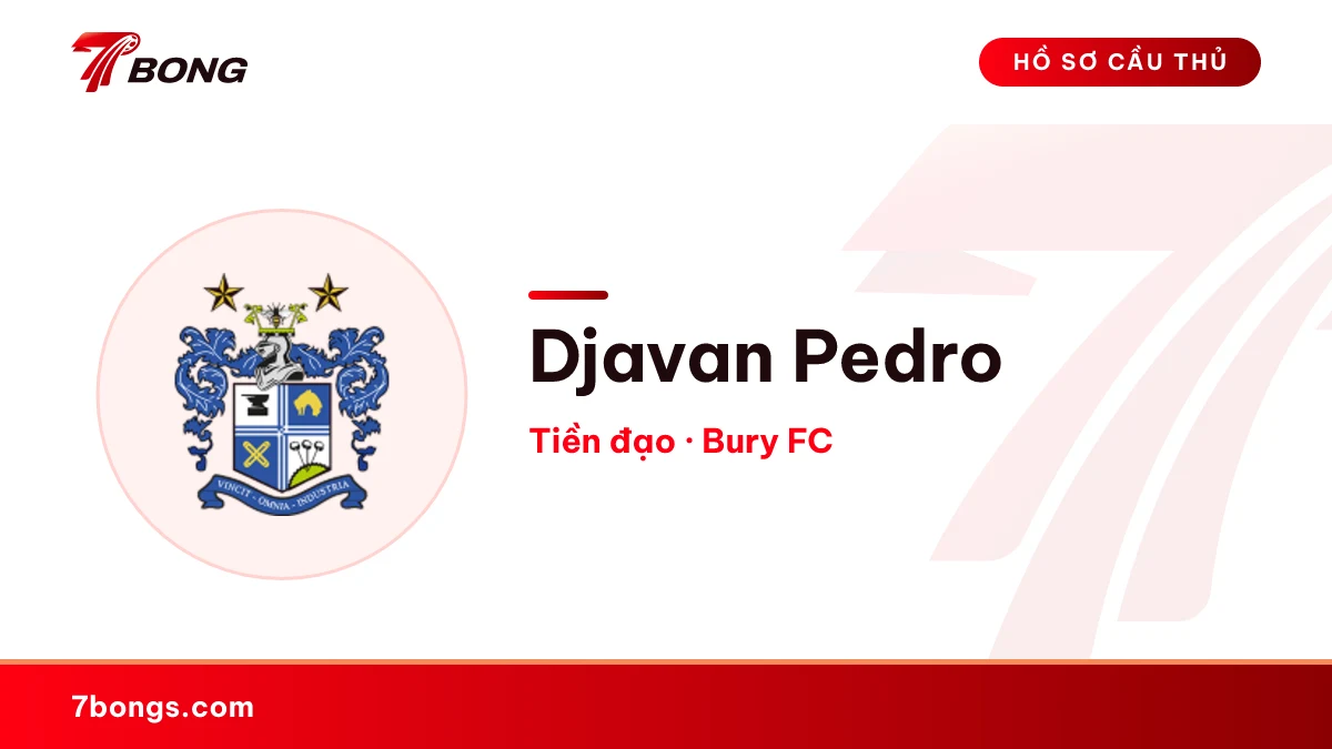 Djavan Pedro — Bury FC
