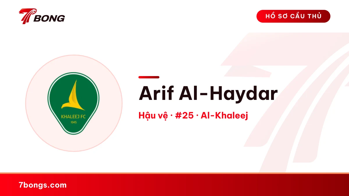 Arif Al-Haydar — Al-Khaleej