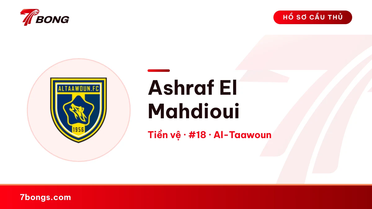 Ashraf El Mahdioui — Al-Taawoun