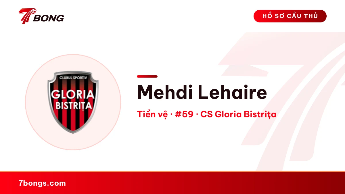 Mehdi Lehaire — CS Gloria Bistrița
