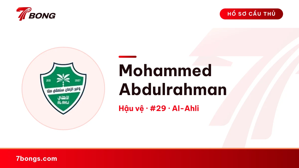 Mohammed Abdulrahman — Al-Ahli