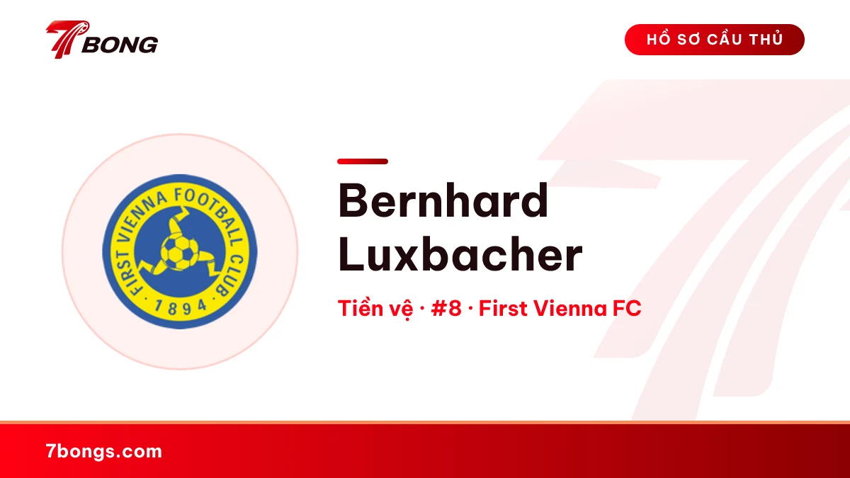 Bernhard Luxbacher — First Vienna FC