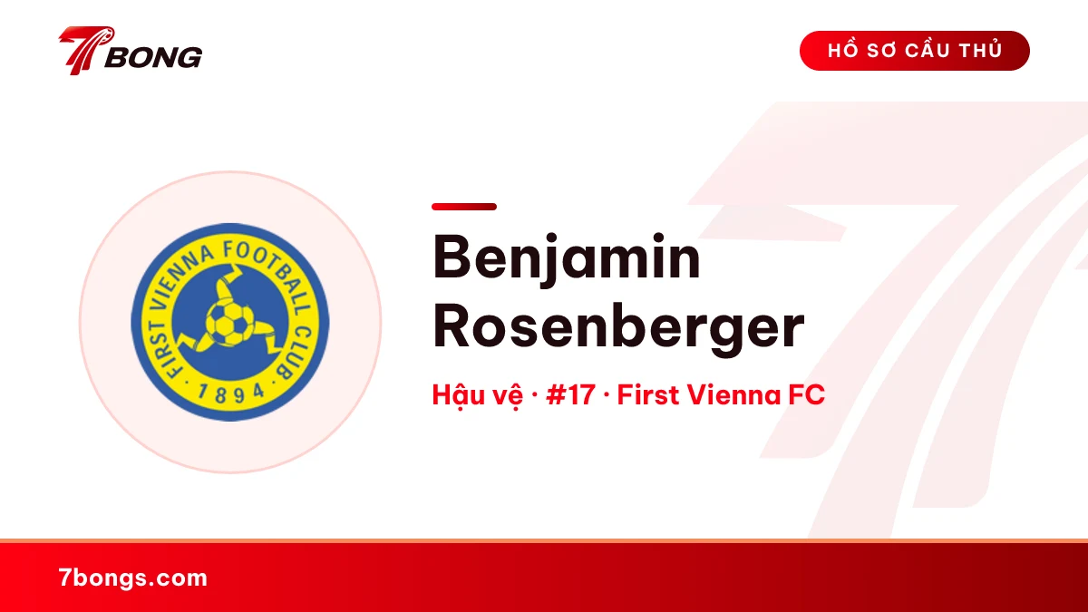 Benjamin Rosenberger — First Vienna FC