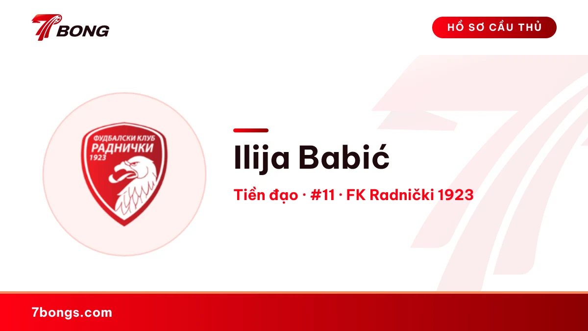 Ilija Babić — FK Radnički 1923