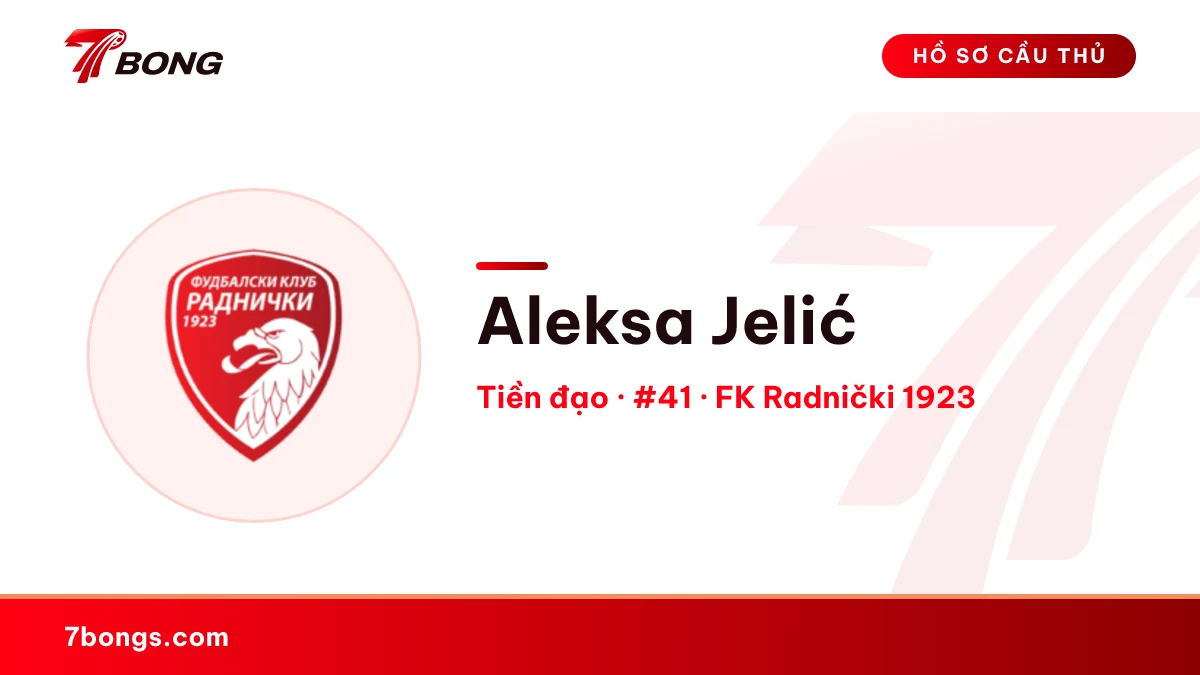 Aleksa Jelić — FK Radnički 1923