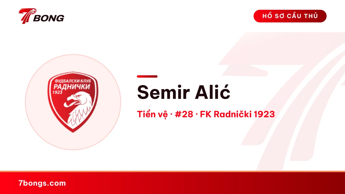 Semir Alić — FK Radnički 1923