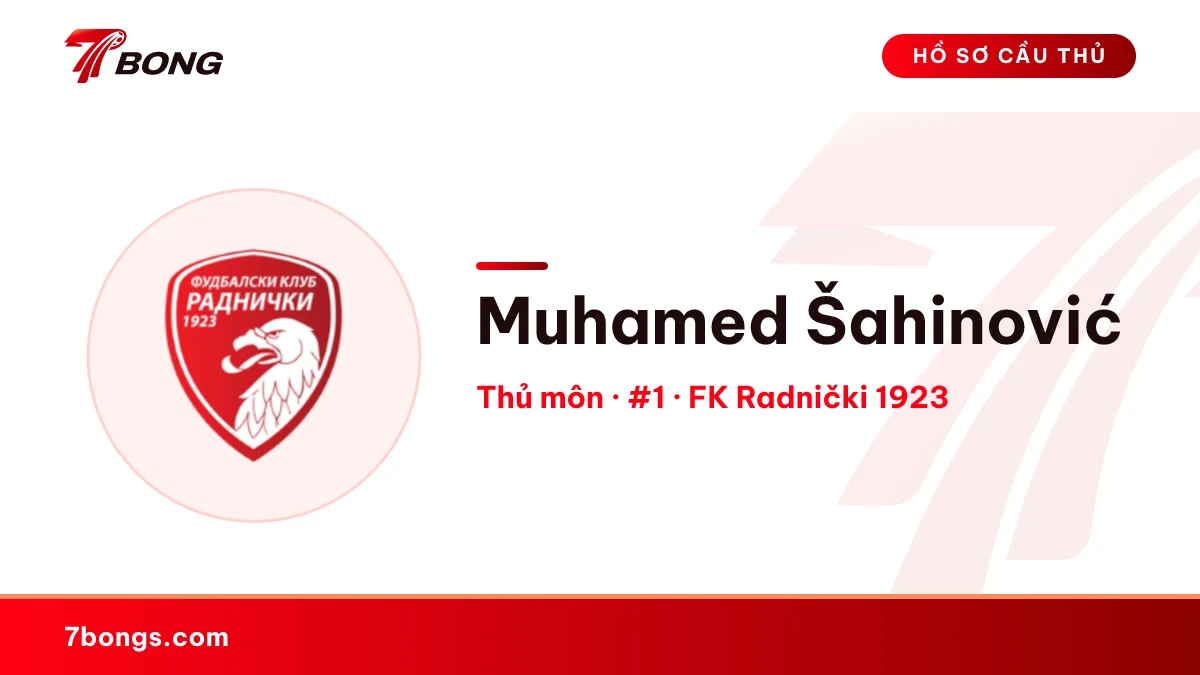 Muhamed Šahinović — FK Radnički 1923