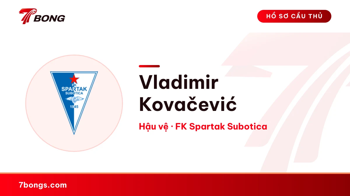 Vladimir Kovačević — FK Spartak Subotica
