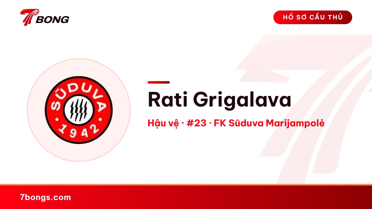 Rati Grigalava — FK Sūduva Marijampolė