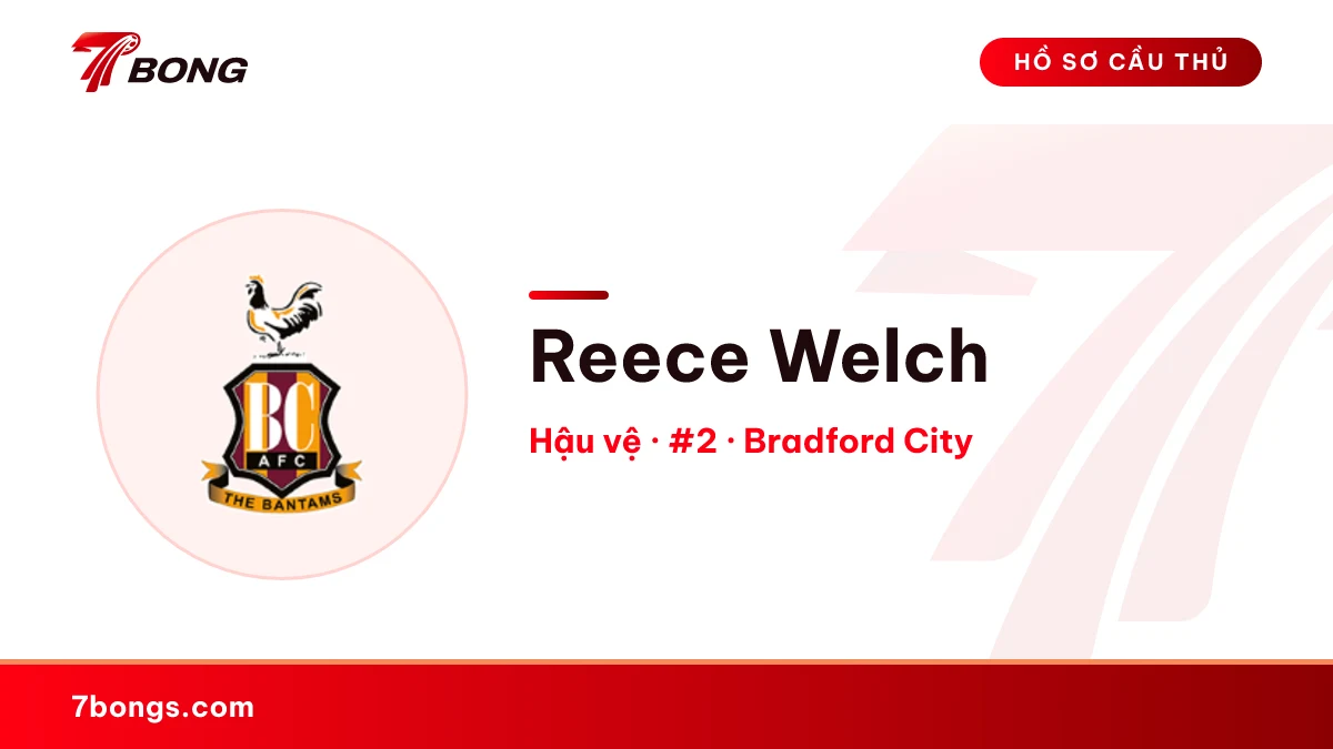 Reece Welch — Bradford City