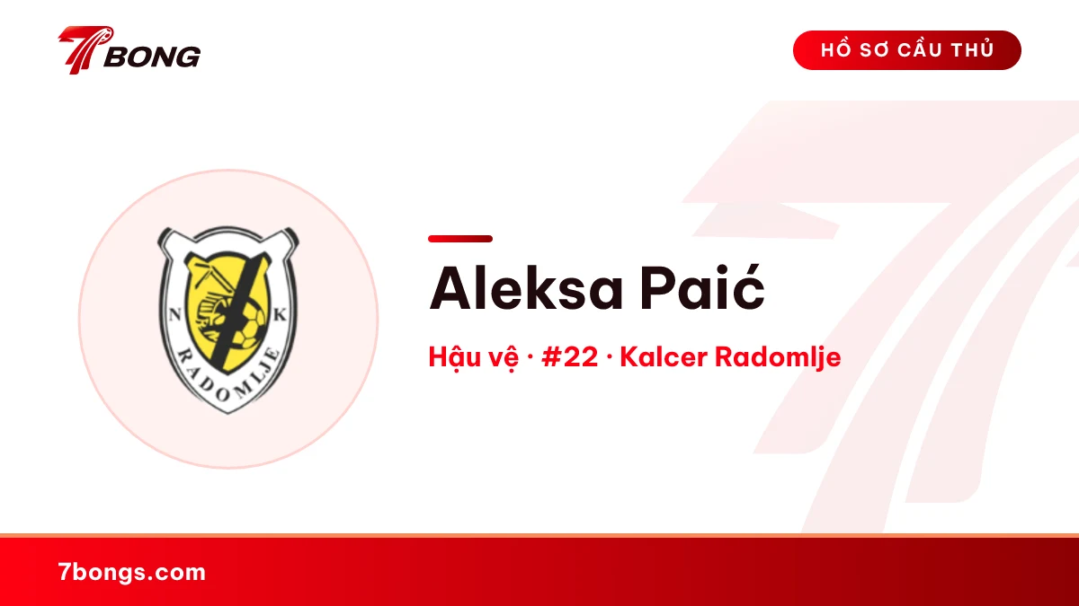 Aleksa Paić — Kalcer Radomlje