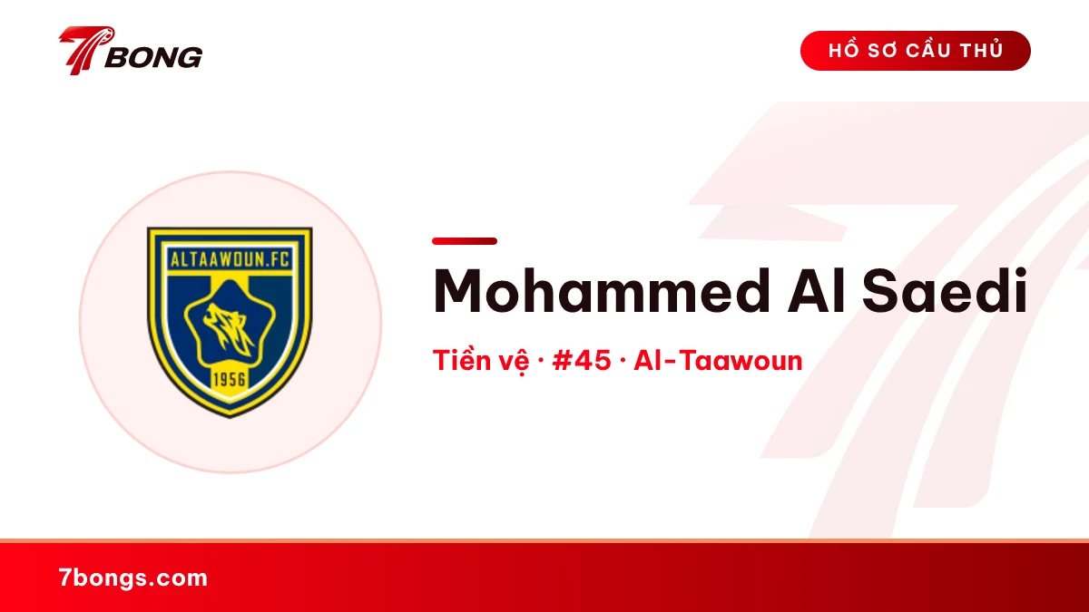 Mohammed Al Saedi — Al-Taawoun