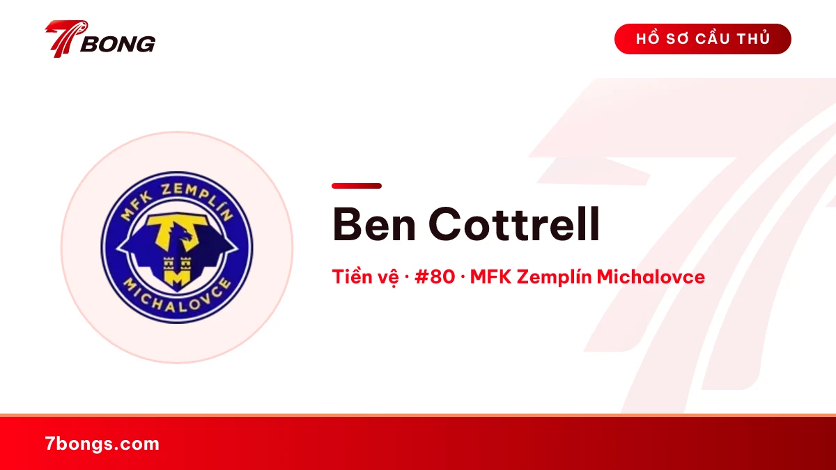 Ben Cottrell — MFK Zemplín Michalovce